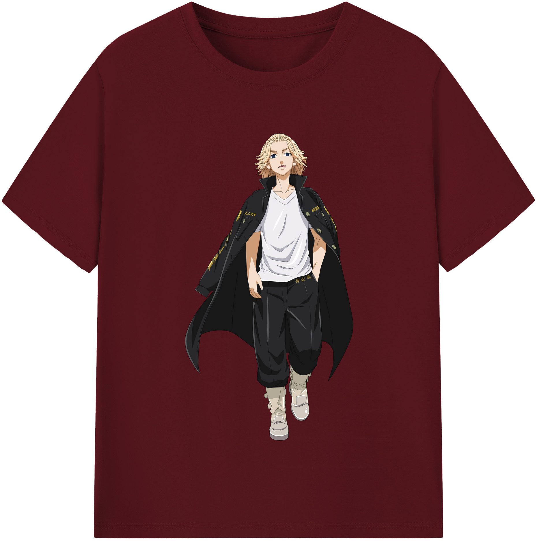 （画像用） 東京リベンジャーズ Tokyo Revengers 綿100％半袖Tシャツ（フロントプリント）